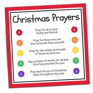 Skittles Christmas Prayers Printable Tag, Christmas Activities for Kids ...