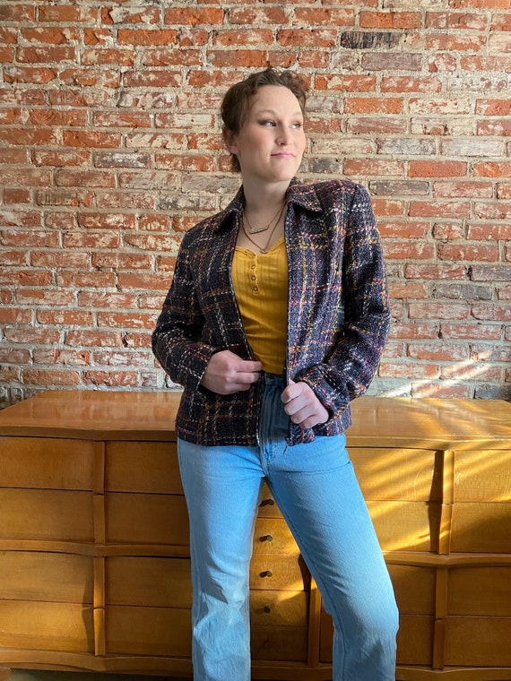 Vintage Coldwater Creek Plaid Jacket