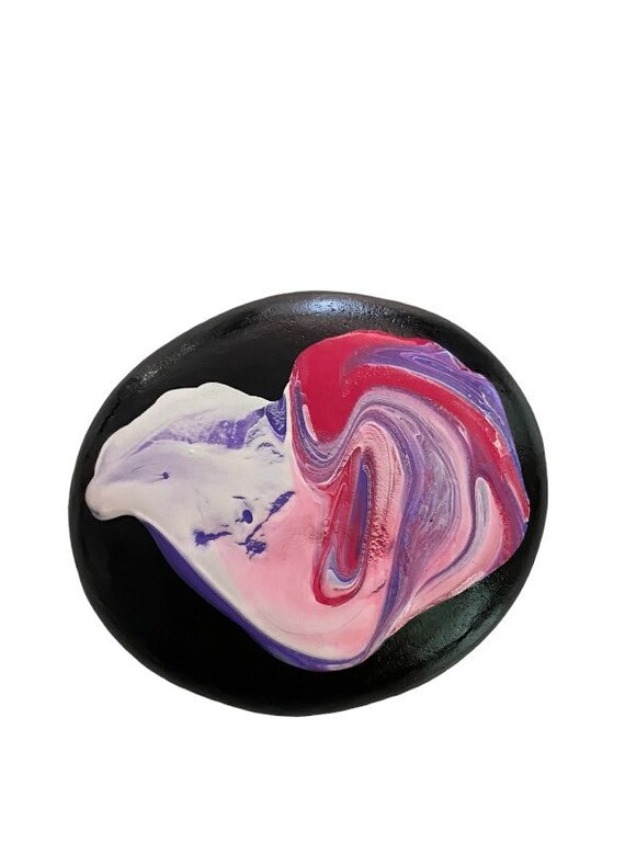 Abstract Rock Painting Etsy