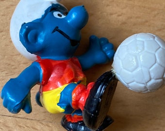 Smurfs 20132 American Football Smurf Vintage1980 Figure Sports Schleich toy