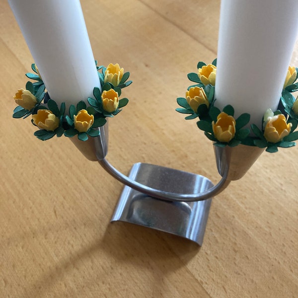 Easter Candle Wreaths Etsy