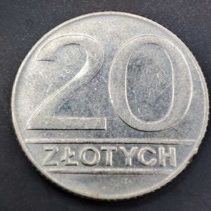 1989, moneta da 20 Zlotych (Zloty), Polonia
