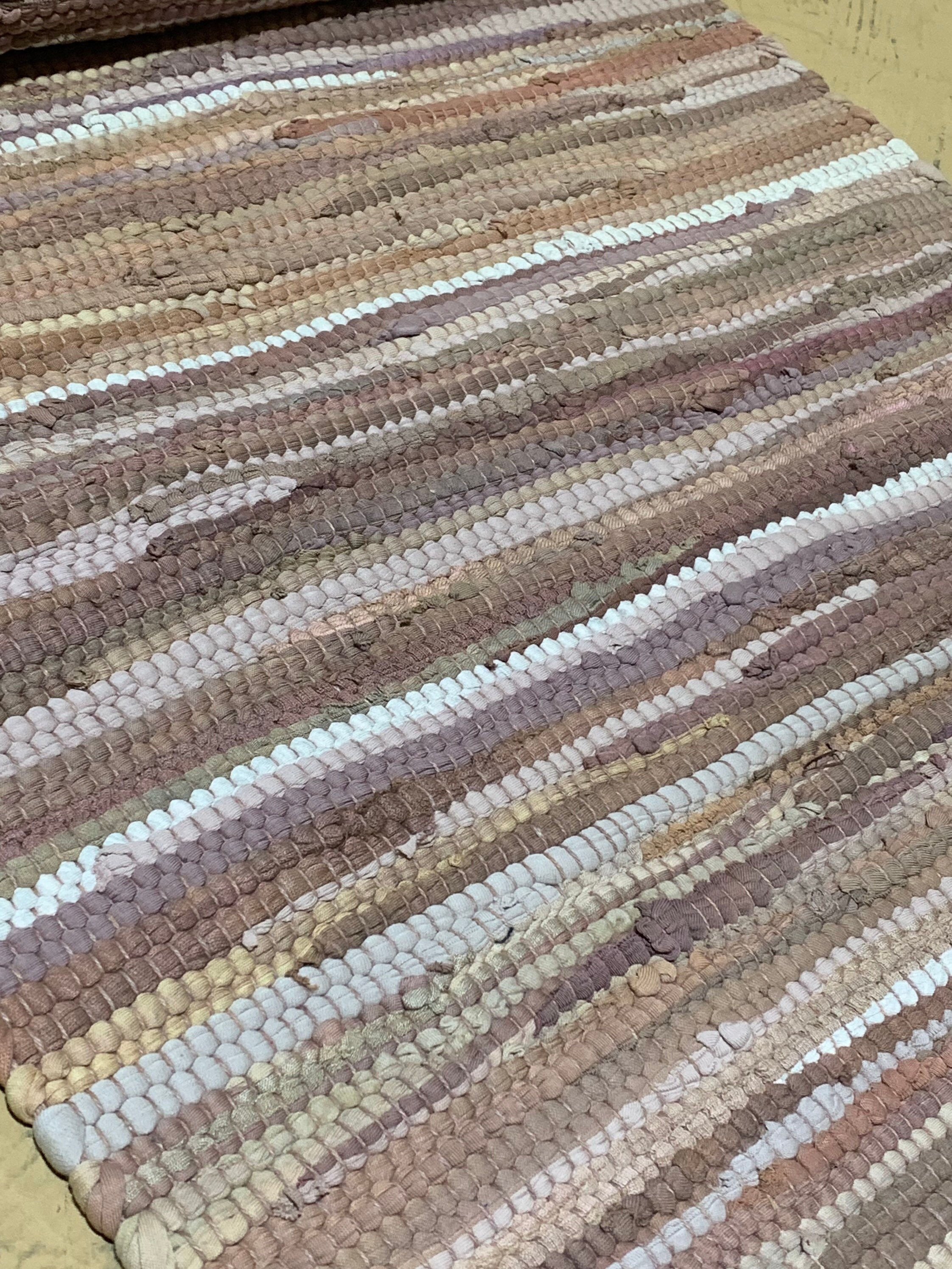 Blush Boho Rag Rug Rag Rug Blush Rug Etsy