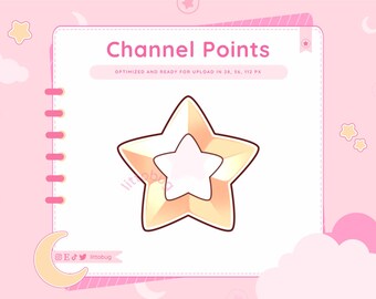 Icono de estrella para canal de Twitch / Gráficos para transmisiones (Descarga digital)