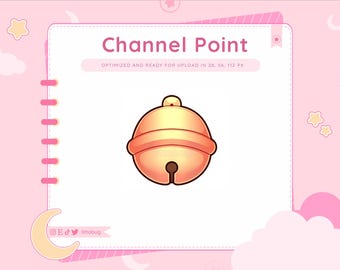 Gold Bell Channel Point Icon, Stream Graphics (Digital Download)