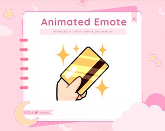 Animated Credit Card Swipe Emote (Fair Skin) for Twitch, YouTube, Discord