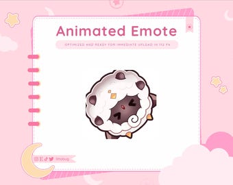 Lamball Animated Emote (Roll), Palworld Twitch, Discord