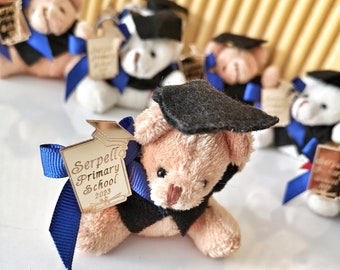 Personalized Graduation Teddy Bear Keychain Favors, College Graduation Party Favors, Gifts For Graduation