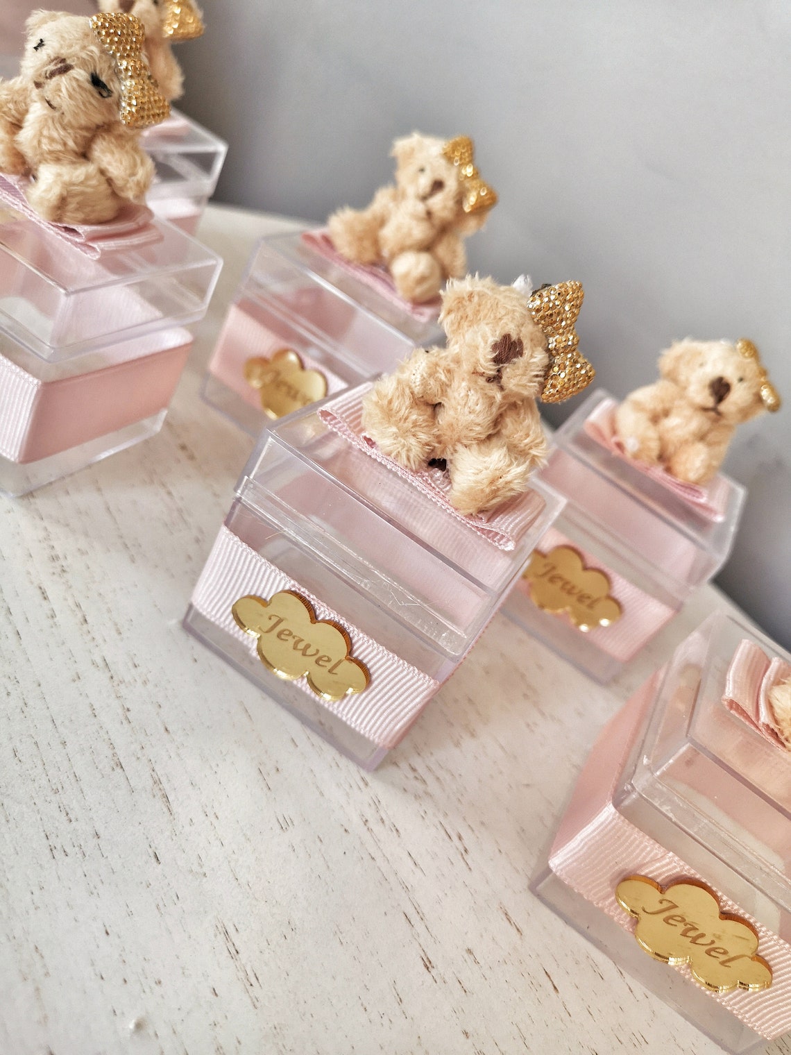 Personalized Candy Jar Party Favor Pink Baby Girl Babyshower Etsy