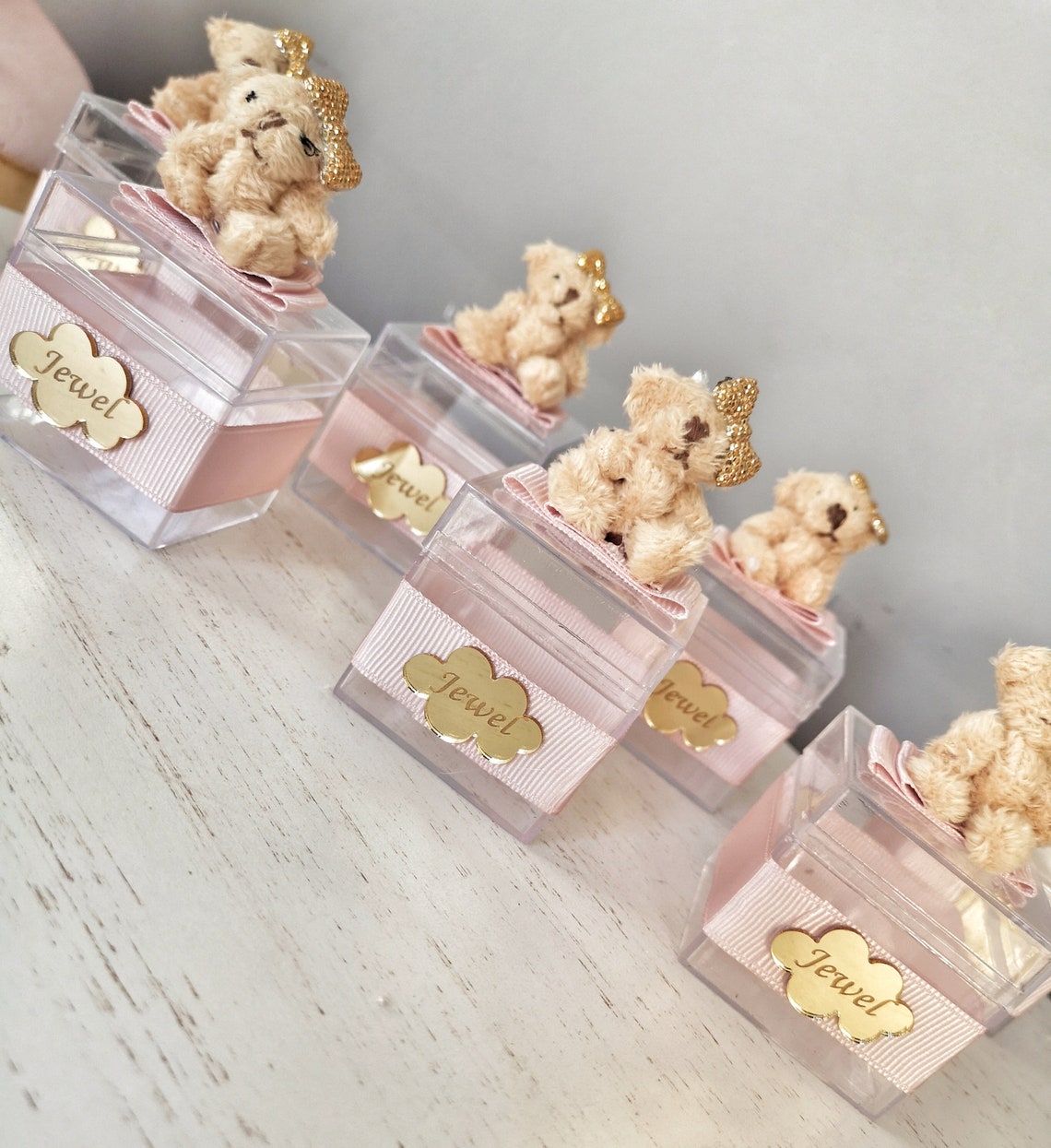 Personalized Candy Jar Party Favor Pink Baby Girl Babyshower Etsy