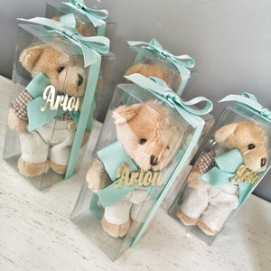 Custom Sage Green Teddy Bear Plush, Baby Shower Gifts, Personalized Gift, Wedding Gifts, Bridal Shower Gifts, Handmade Favors, Animal Plush