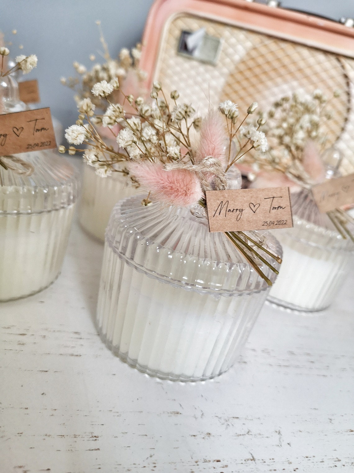 Personalized Wedding Candle Customized Gifts Wedding Favor Etsy