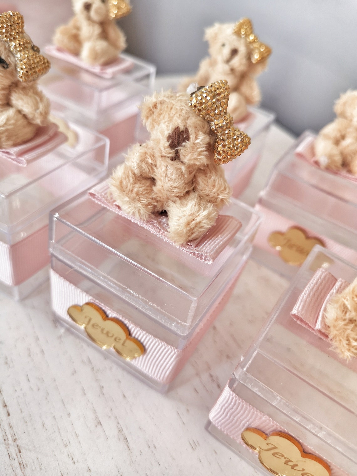 Personalized Candy Jar Party Favor Pink Baby Girl Babyshower Etsy