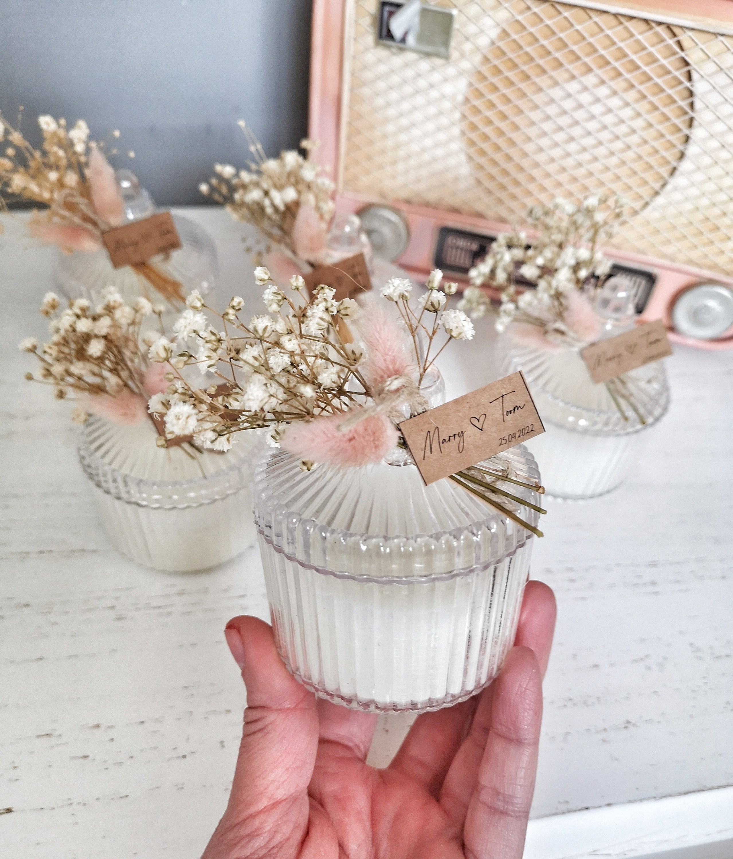 Personalized Wedding Candle Customized Gifts Wedding Favor Etsy