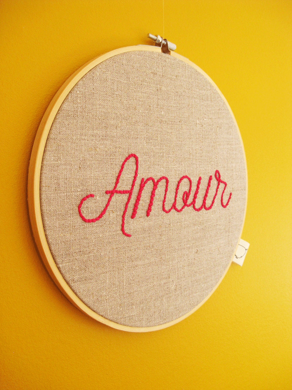 Tambour Amour sur Lin