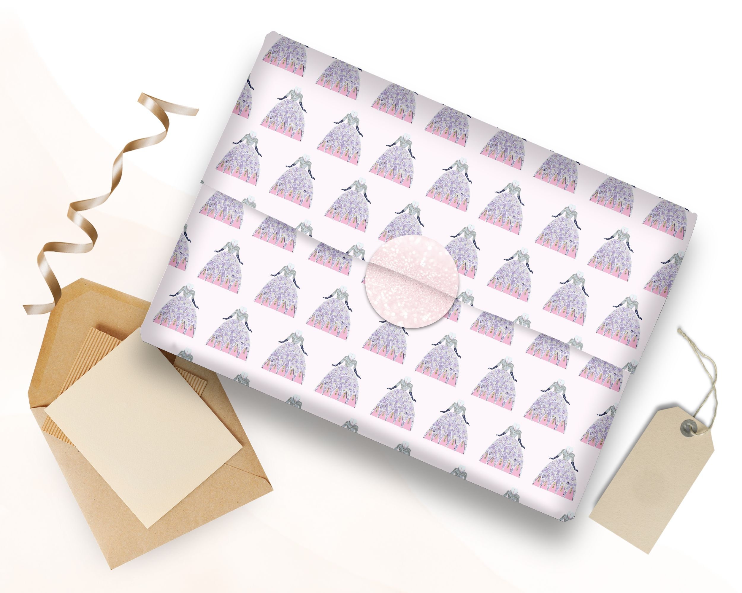 Digital Printable Gift Wrapping Paper - Afternoon Tea - Etsy