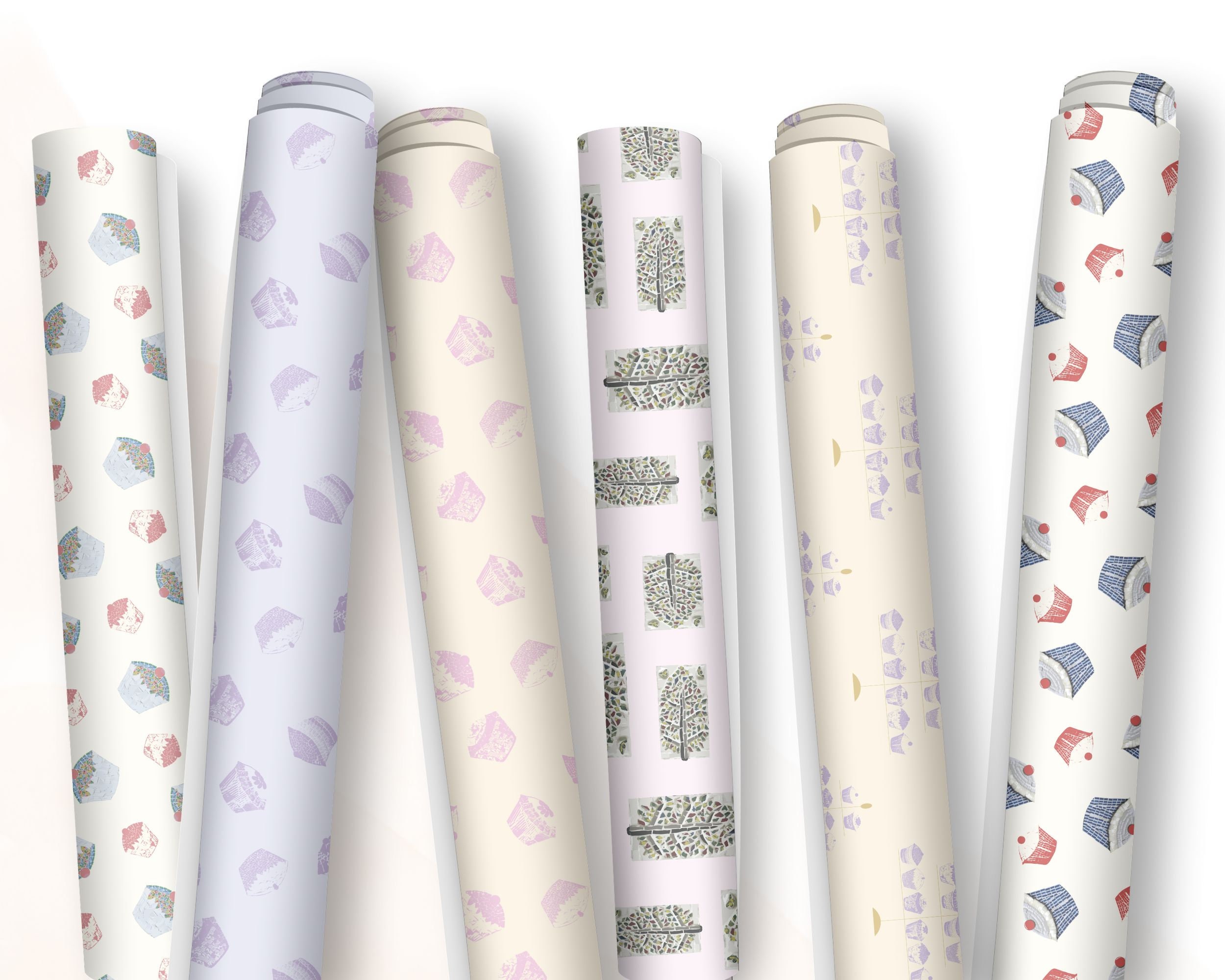 Digital Printable Gift Wrapping Paper - Cupcakes and Tea - Etsy