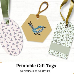 Digitaal printbare cadeaukaartjes - Vogels en fauna