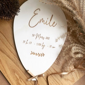 Wooden birth balloon