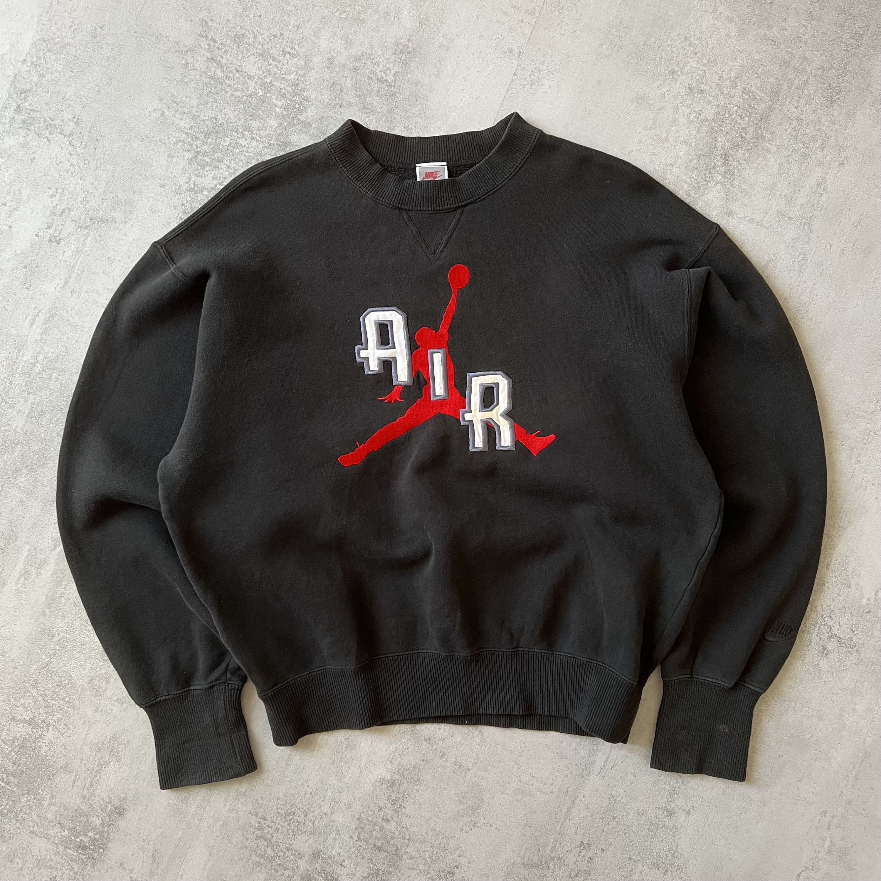 Nike RARE 1990s Air Jordan Heavyweight Embroidered Sweatshirt (M 