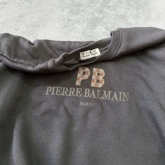 Pierre Balmain RARE 1990s heavyweight embroidered… - image 2