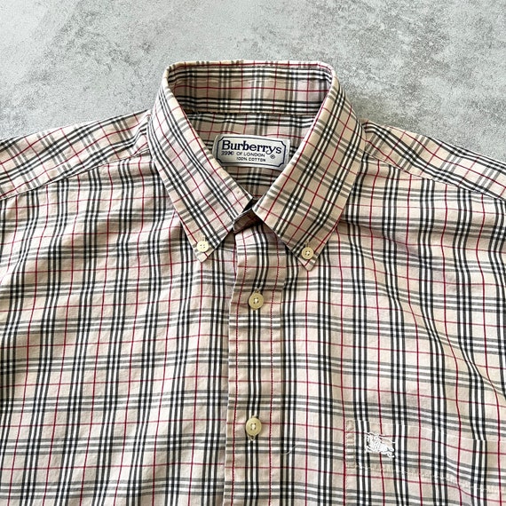 Burberry's 1990s nova check shirt sleeves (M) - image 2