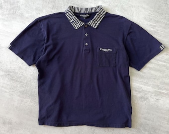 【Christian Dior】1990s Refined Polo Shirt Christian Dior 1990s Refined Polo Shirt