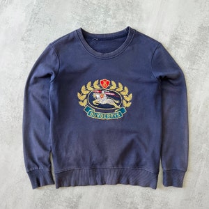 Burberry RARE 1990s heavyweight embroidered sweatshirt