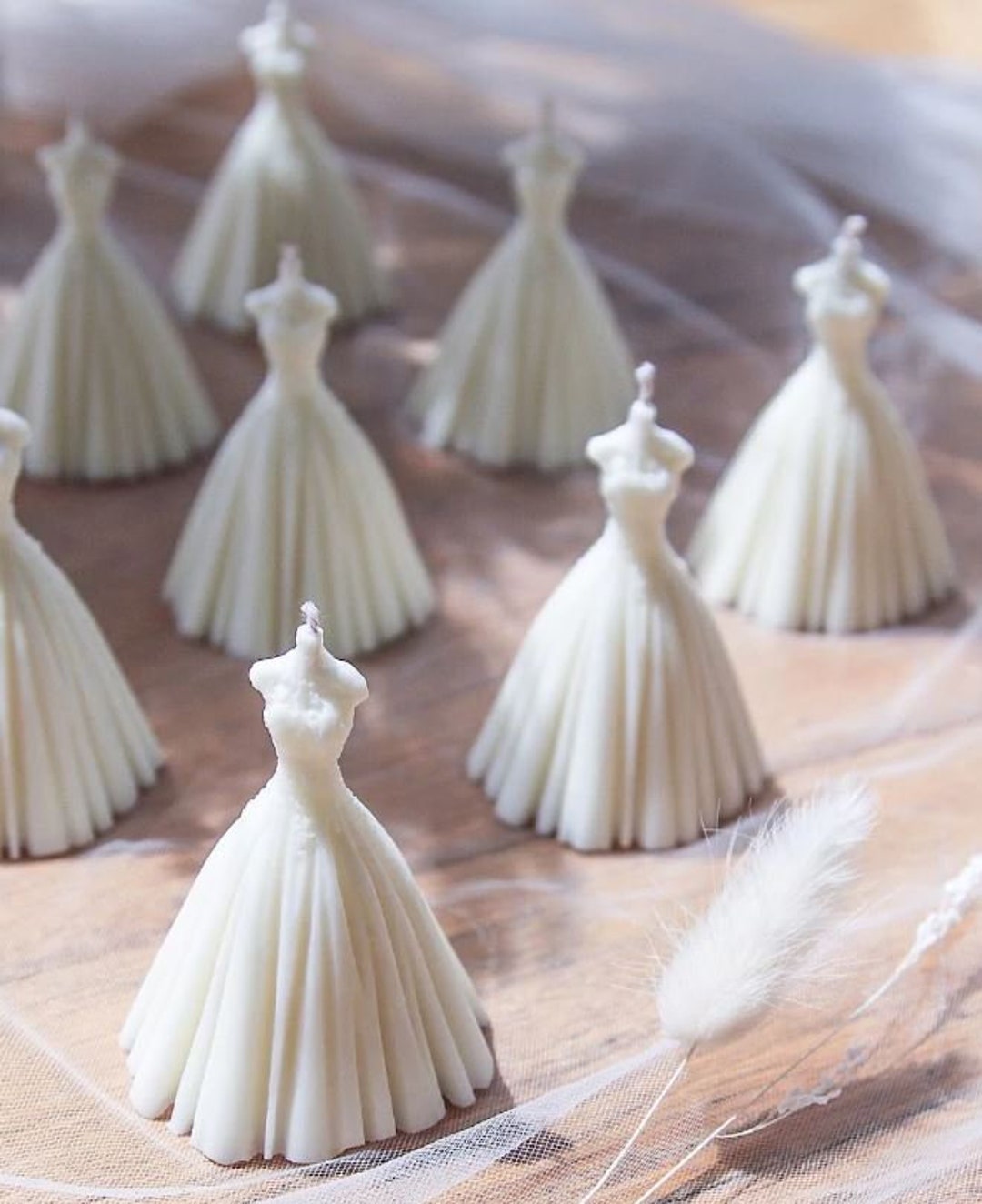 Wedding Dress Candle Bride Candle Wedding Decor Party Etsy