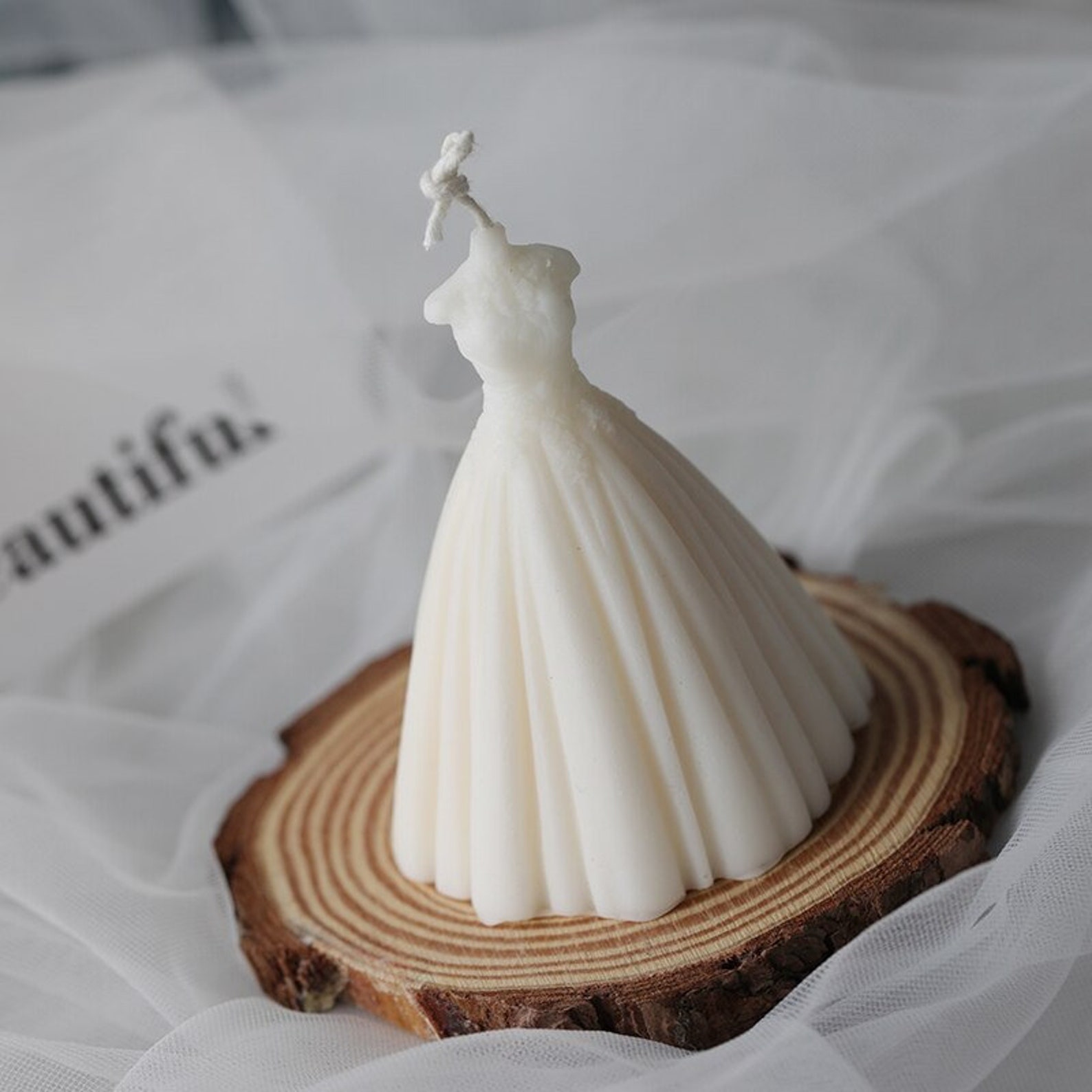 Wedding Dress Candle Bride Candle Wedding Decor Party Favor Wedding
