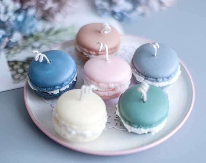 Macaroon Candle| Dessert Candles| Food Candles| Soy Wax Candle | Home Decor | Gift | Baby Shower | Wedding Gift