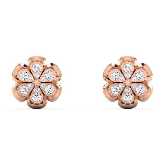 NVision Daily Wear Diamond Earrings For Kids, 2 Gms, 14 Kt at Rs 16500/pair  in Mumbai