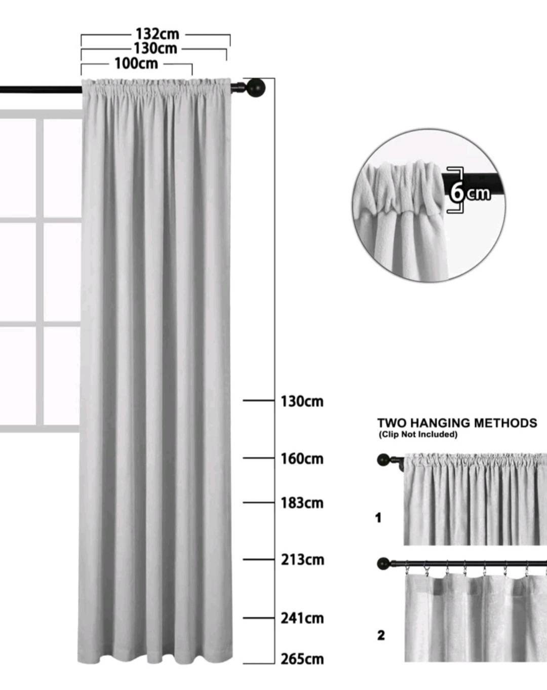 Linen Curtain Panel Plain Beige Textured Boho Country Cottage - Etsy UK