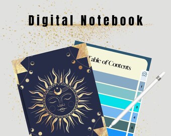 Digital Notebook, Goodnote notebook, Goodnote journal, Digital Notes, Goodnotes Cornell notes, Notability template, Digital journal
