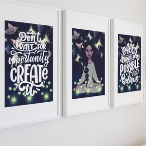 Black Girl  Wall Art, Black Girl Art Print, Black Girl Poster