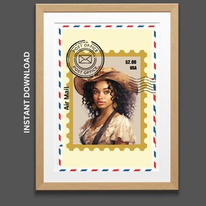 Printable Black Girl Printable Wall Art | Black Girl Wall Art | Black Girl Poster | Black Woman Poster | Black Woman Art