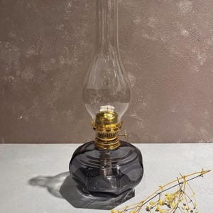 Lámpara de aceite de queroseno de diseño vintage / Decoración rústica para el hogar / Hecha a mano / Ecológica / Perfecta para noches acogedoras / Uso en interiores y exteriores