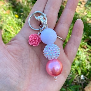 Bubblegum bead keychain new arrivals