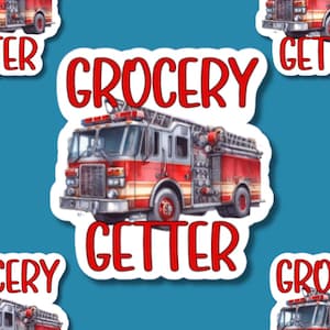 Firefighter Sticker | Funny First Responder Sticker Gift | Decal for Laptop, Kindle, Phone, Water Bottle, Locker
