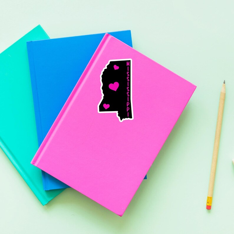 Mississippi Sticker Home State Stickers Decal for Water Bottle, Laptop