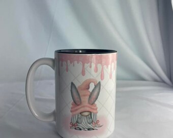 15 oz Pink Easter Gnome Mug