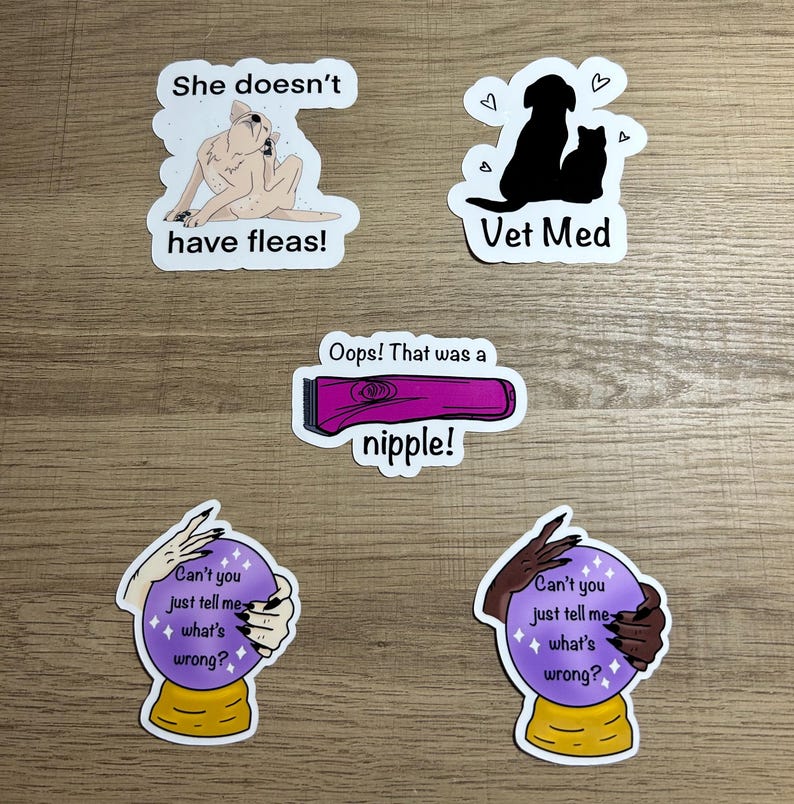 Veterinary Sticker Pack, Vet Stickers, Vet Receptionist Sticker Pack ...
