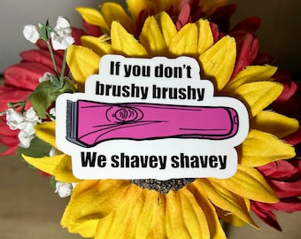 Dog grooming shavey sticker, groomer sticker, waterproof vinyl sticker, water bottle sticker, dog groomer gift, dog groomer profession