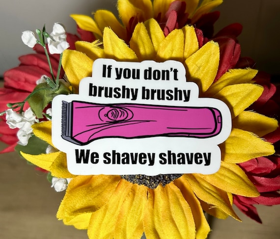 Dog grooming shavey sticker, groomer sticker, waterproof vinyl sticker, water bottle sticker, dog groomer gift, dog groomer profession