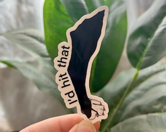 I’d hit that funny veterinary sticker, vet tech sticker, vet gift, vet tech gifts, vet tech week 2024, water bottle sticker, laptop sticker