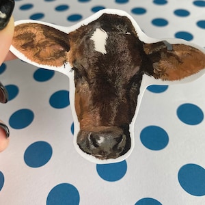 Cow sticker, decal, sticker for water bottles, laptop sticker, cow sticker, waterproof sticker, phone sticker