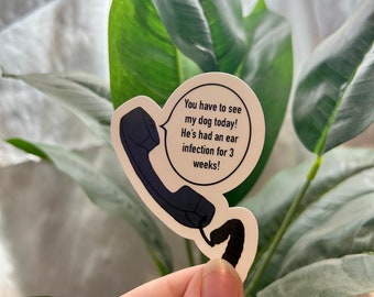 funny veterinary sticker, vet tech gift, veterinary gifts, vet med sticker, waterproof sticker, water bottle sticker, laptop sticker