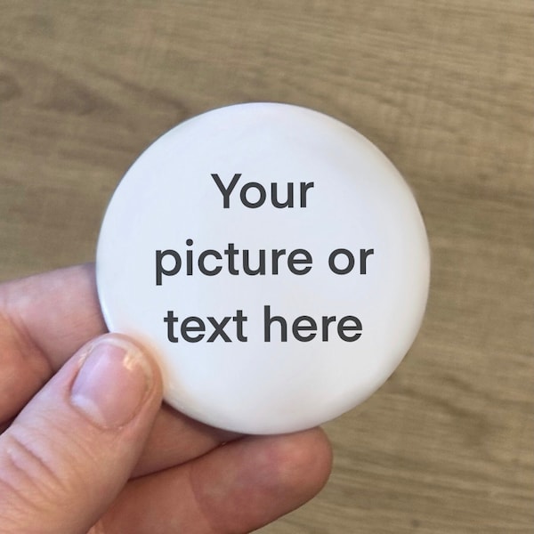 Custom button pin from picture, custom pin, personalized gift, custom button pin, custom buttons, round badge buttons, photo and text button