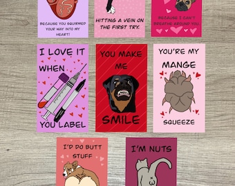 Veterinary Valentine’s cards, printable Valentine’s cards, digital download veterinary gift, vet Valentine’s gift, vet gift, vet tech