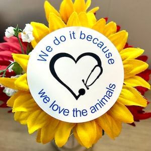 Veterinary sticker, animal love, vet tech gift, vet gifts, veterinary, vet med, vet tech week, funny sticker, water bottle sticker